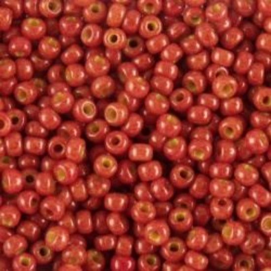 Picture of Opaque Brick Seed Bead #409E / Size 11<br />Approximately 25 Grams