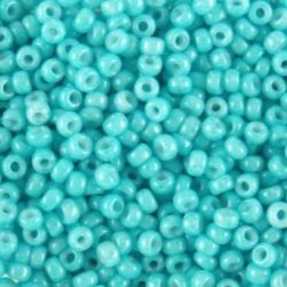 Picture of Opaque Emerald Seed Bead #412C / Size 11<br />Approximately 25 Grams