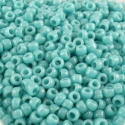 Picture of Opaque Turquoise Seed Bead #412D / Size 11<br />Approximately 25 Grams