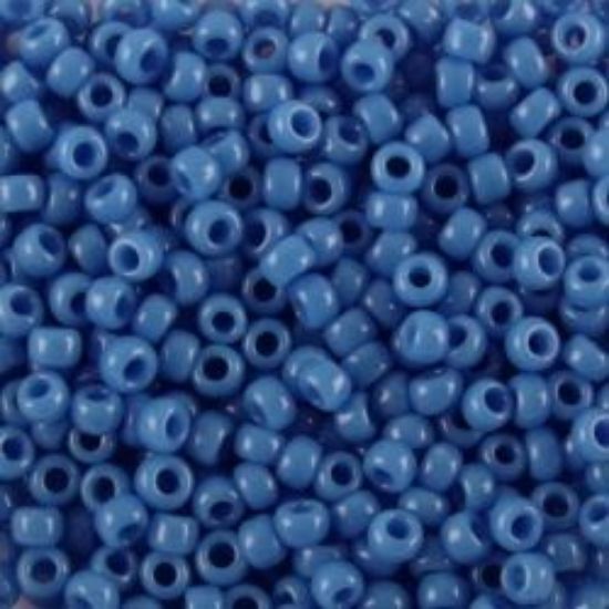 Picture of Opaque Sioux Blue Seed Bead #412E / Size 11<br />Approximately 25 Grams