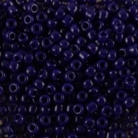 Picture of Opaque Navy Blue Seed Bead #414A / Size 11<br />Approximately 25 Grams