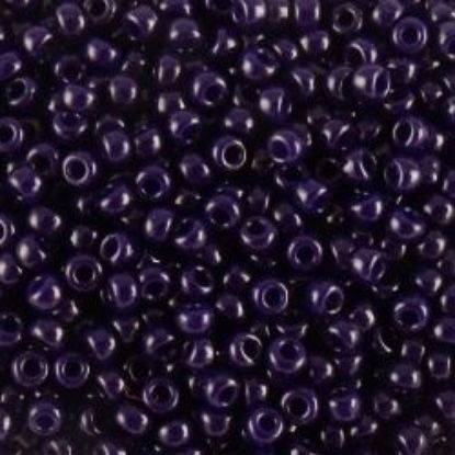 Picture of Opaque Dark Purple Seed Bead #414C / Size #11<br />Approximately 25 Grams