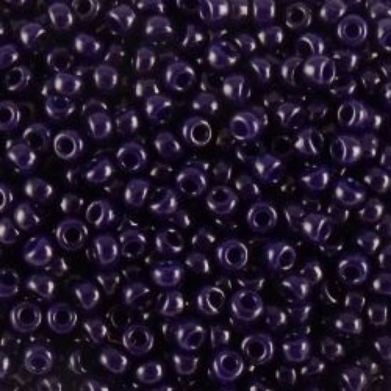 Picture of Opaque Dark Purple Seed Bead #414C / Size #11<br />Approximately 25 Grams