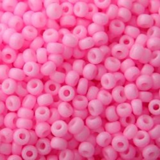 Picture of Opaque Bright Pink Seed Bead #415 / Size 11<br />Approximately 25 Grams