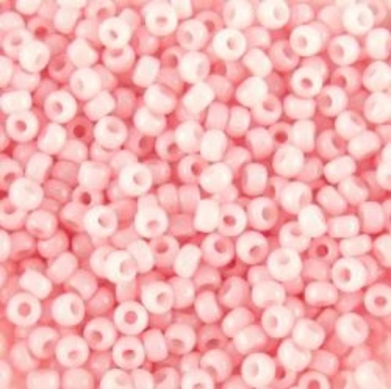 Picture of Opaque Light Pink Seed Bead #415D / Size #11<br />Approximately 25 Grams