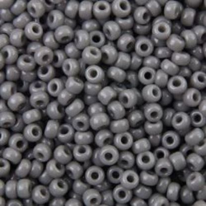 Picture of Opaque Grey Seed Bead #416 / Size 11<br />Approximately 25 Grams