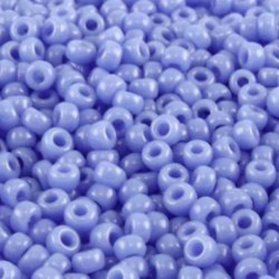 Picture of Opaque Medium Sapphire Seed Bead #417A / Size 11<br />Approximately 25 Grams