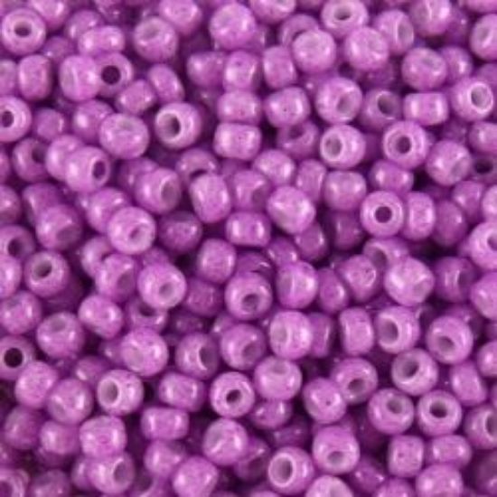 Picture of Opaque Bright Purple Seed Bead #419A / Size 11<br />Approximately 25 Grams