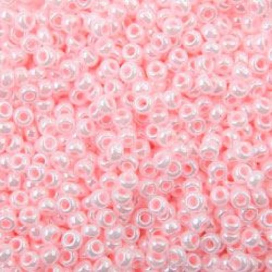Picture of Opaque Lustre Salmon Cream Seed Bead #427 / Size 11<br />Approximately 25 Grams