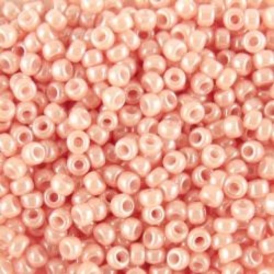 Picture of Opaque Lustre Flesh Pink Seed Bead #429 / Size 11<br />Approximately 25 Grams