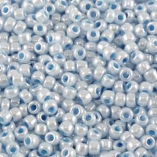 Picture of Opaque Lustre Baby Blue Pearl Seed Bead #430 / Size 11<br />Approximately 25 Grams