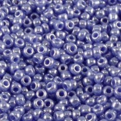 Picture of Opaque Lustre Light Sapphire Seed Bead #430D / Size 11<br />Approximately 25 Grams