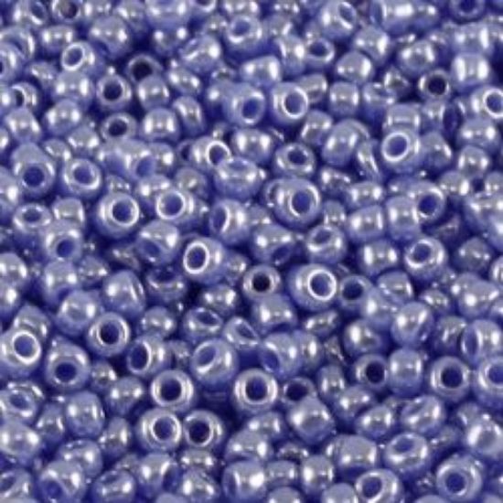 Picture of Opaque Lustre Light Sapphire Seed Bead #430D / Size 11<br />Approximately 25 Grams