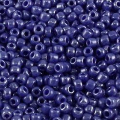 Picture of Opaque Lustre Dark Sapphire Seed Bead #430DD / Size 11<br />Approximately 25 Grams