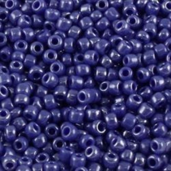 Picture of Opaque Lustre Dark Sapphire Seed Bead #430DD / Size 11<br />Approximately 25 Grams
