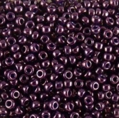 Picture of Opaque Lustre Dark Purple Seed Bead #430I / Size 11<br />Approximately 25 Grams