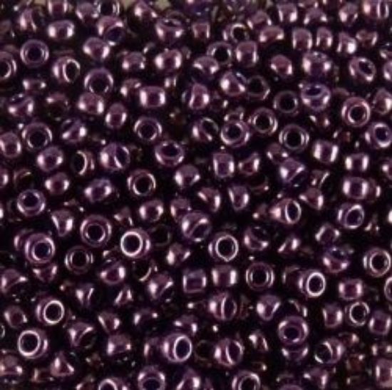 Picture of Opaque Lustre Dark Purple Seed Bead #430I / Size 11<br />Approximately 25 Grams