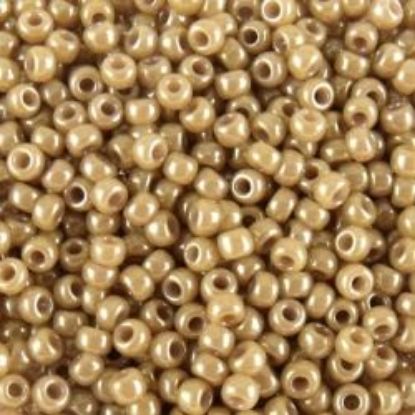 Picture of Opaque Lustre Mocha Seed Bead #440 / Size 11<br />Approximately 25 Grams