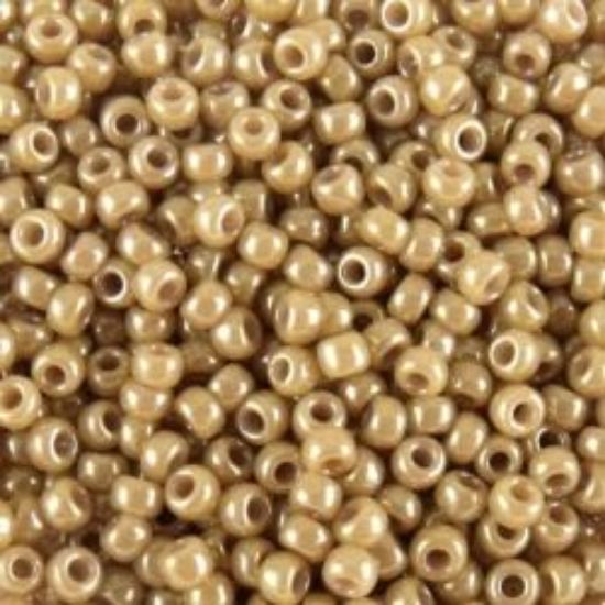 Picture of Opaque Lustre Mocha Seed Bead #440 / Size 11<br />Approximately 25 Grams