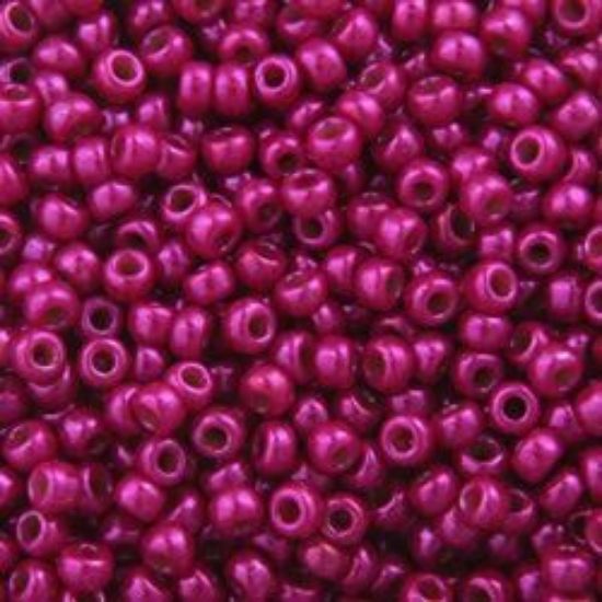 Picture of Opaque Lustre Raspberry Seed Bead #441 / Size 11<br />Approximately 25 Grams