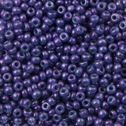 Picture of Opaque Lustre Purple Seed Beads Size 11 Color 448<br />Approximately 25 Grams