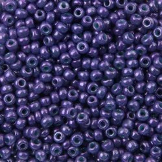 Picture of Opaque Lustre Purple Seed Beads Size 11 Color 448<br />Approximately 25 Grams