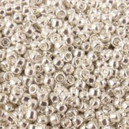Picture of Size 11 Japanese Seed Beads, Galvanized Silver (#470), Approximately 25 Grams