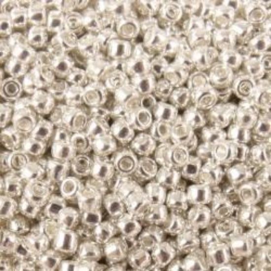 Picture of Size 11 Japanese Seed Beads, Galvanized Silver (#470), Approximately 25 Grams