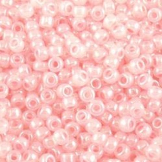 Picture of Size 11 Japanese Seed Beads, Ceylon Pink (#518A), Approximately 25 Grams