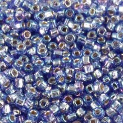 Picture of Silverlined Sapphire AB Seed Bead #642 / Size 11<br />Approximately 25 Grams