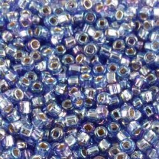 Picture of Silverlined Sapphire AB Seed Bead #642 / Size 11<br />Approximately 25 Grams