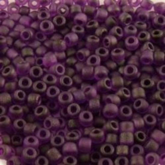 Picture of Purple Matte Seed Bead #F153G / Size 11<br />Approximately 25 Grams