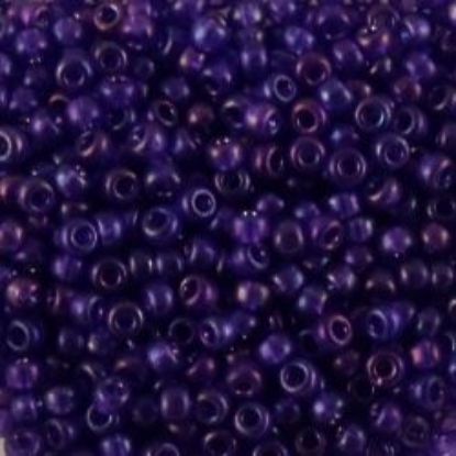 Picture of Roselined Cobalt Seed Bead #F299 / Size 11<br />Approximately 25 Grams