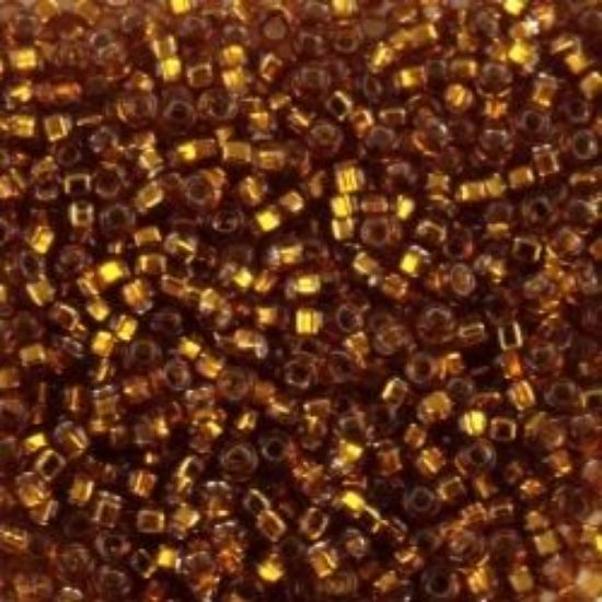 Picture of Size 15 Seed Bead, Silver-Lined Brown #5, Approximately 25 Grams