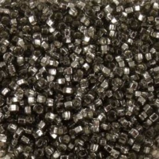 Picture of Size 15 Seed Bead, Silver-Lined Grey #21, Approximately 25 Grams
