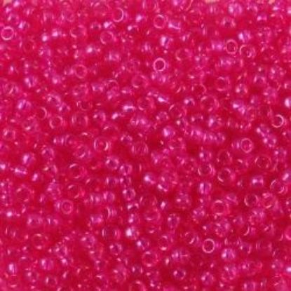 Picture of Size 15 Seed Bead, Fuchsia-Lined #299I, Approximately 25 Grams