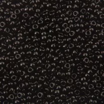 Picture of Size 15 Seed Bead, Opaque Black #401, Approximately 25 Grams