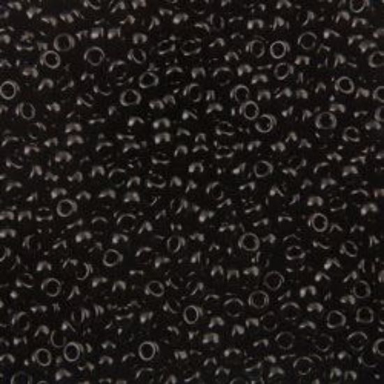 Picture of Size 15 Seed Bead, Opaque Black #401, Approximately 25 Grams
