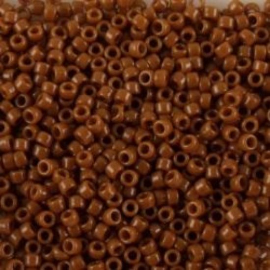 Picture of Size 15 Seed Bead, Opaque Light Brown #409A, Approximately 25 Grams