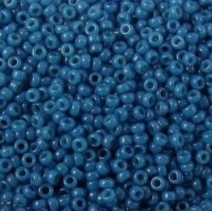 Picture of Size 15 Seed Bead, Opaque Steelblue #413D, Approximately 25 Grams