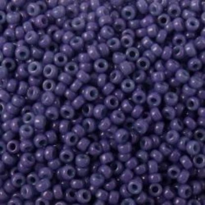 Picture of Size 15 Seed Bead, Opaque Indigo #413E, Approximately 25 Grams