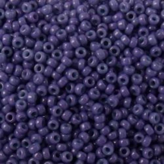 Picture of Size 15 Seed Bead, Opaque Indigo #413E, Approximately 25 Grams