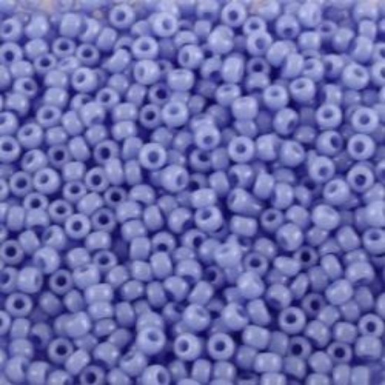 Picture of Size 15 Seed Bead, Opaque Medium Sapphire #417A, Approximately 25 Grams