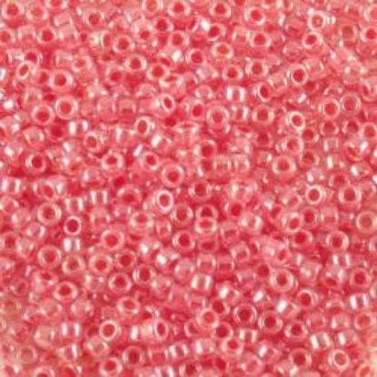 Picture of Size 15 Seed Bead, Ceylon Pink Coral #517B, Approximately 25 Grams