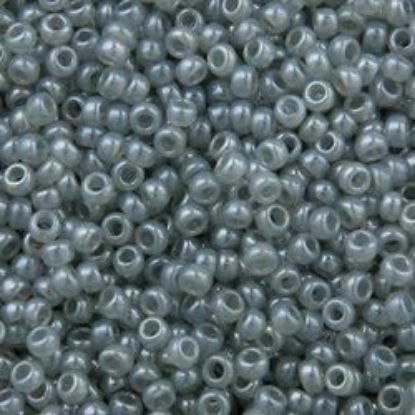 Picture of Size 15 Seed Bead,Ceylon Grey (#526), Approximately 25 Grams