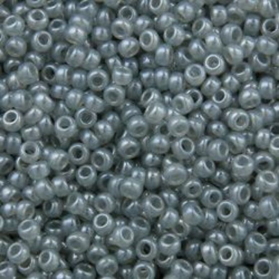 Picture of Size 15 Seed Bead,Ceylon Grey (#526), Approximately 25 Grams