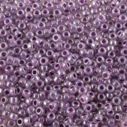 Picture of Size 15 Seed Bead, Ceylon Purple Pearl #534A, Approximately 25 Grams