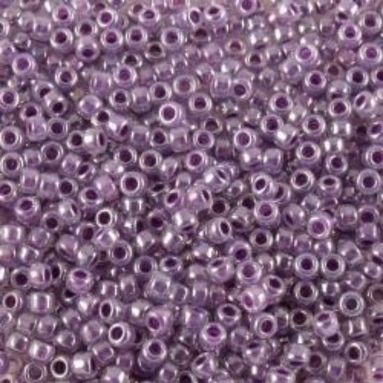 Picture of Size 15 Seed Bead, Ceylon Purple Pearl #534A, Approximately 25 Grams
