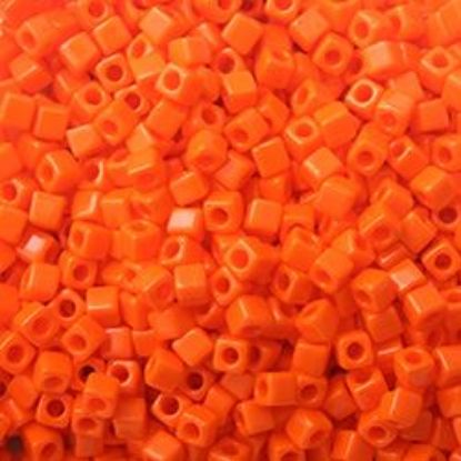 Picture of Opaque Square Red Orange #406 1.8mm<br />Approx 10gr