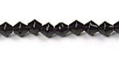Picture of Black Czech Style Bead 4mm 16" Strand